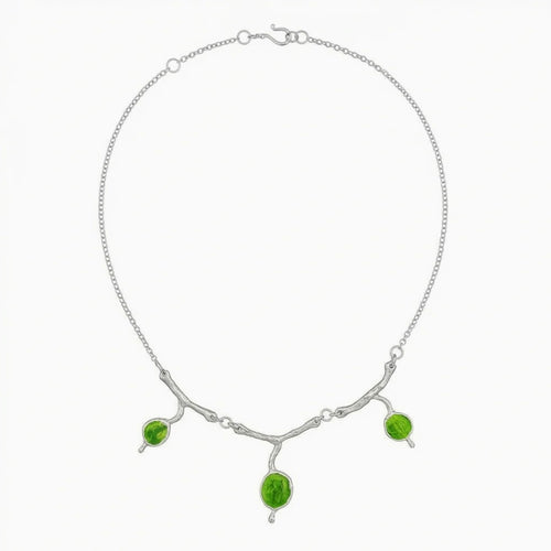 嫩芽枝椏琺瑯彩工藝項鏈